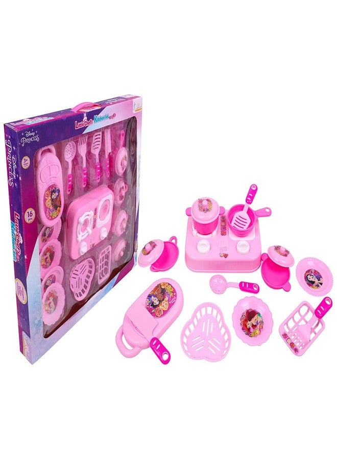 Kriiddaank Princess Little Chef Kitchen Set - Pretend & Play Cooking & Baking Playset for Kids & Toddlers | Pretend Play Kitchen Set | Cooking & Baking Fun for Kids - Image 1